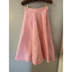Vintage Dallas Sportswear Pink White Gingham Square Dancing Swing Poodle Skirt